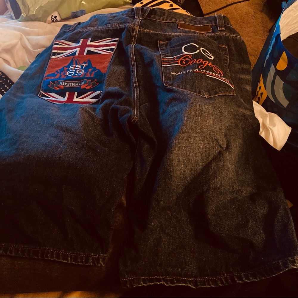 Coogi Men's Denim Shorts - Dark Blue